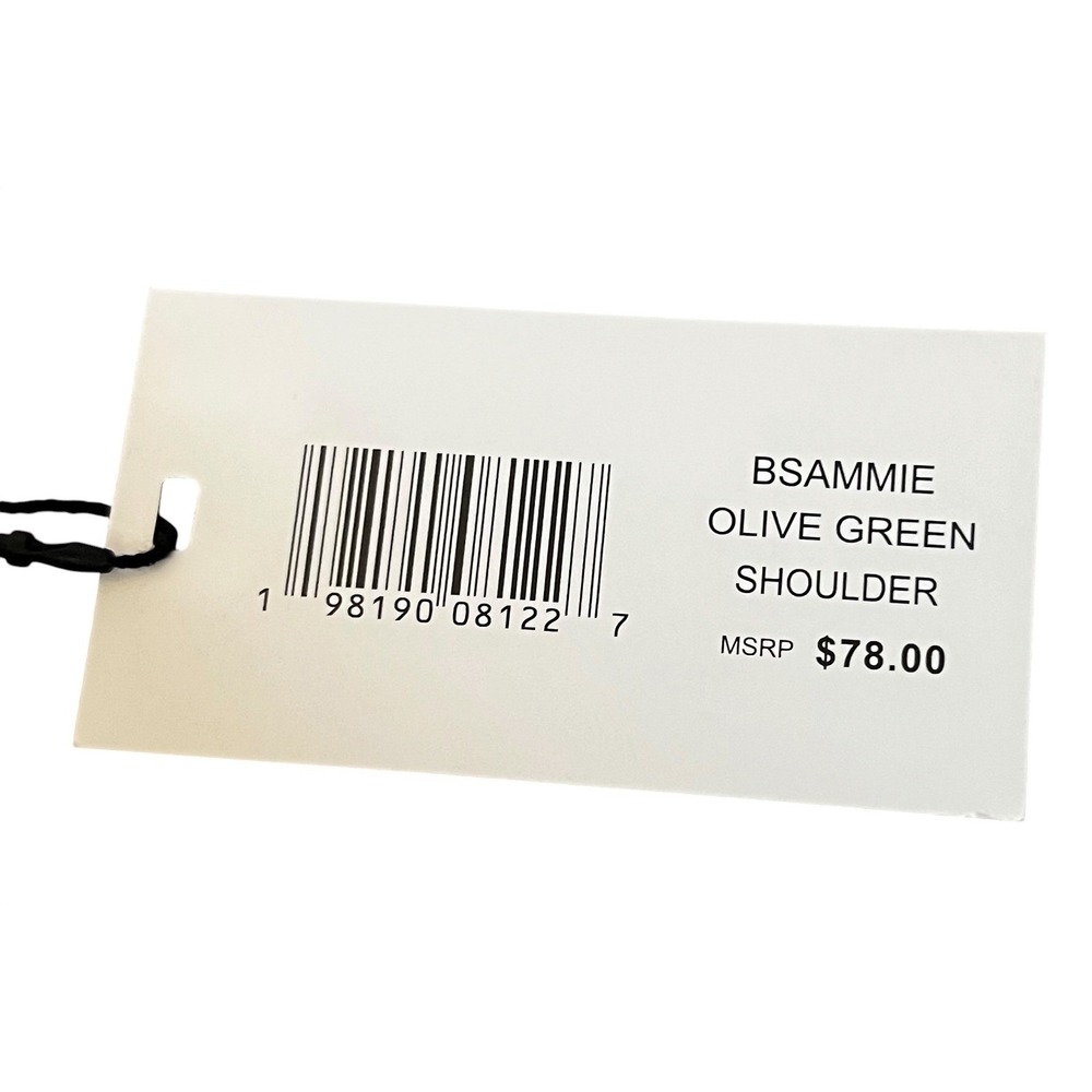 Steve Madden Bsammie Women's Olive Green Shoulder Bag Crescent Lock NWT - Picture 10 of 10